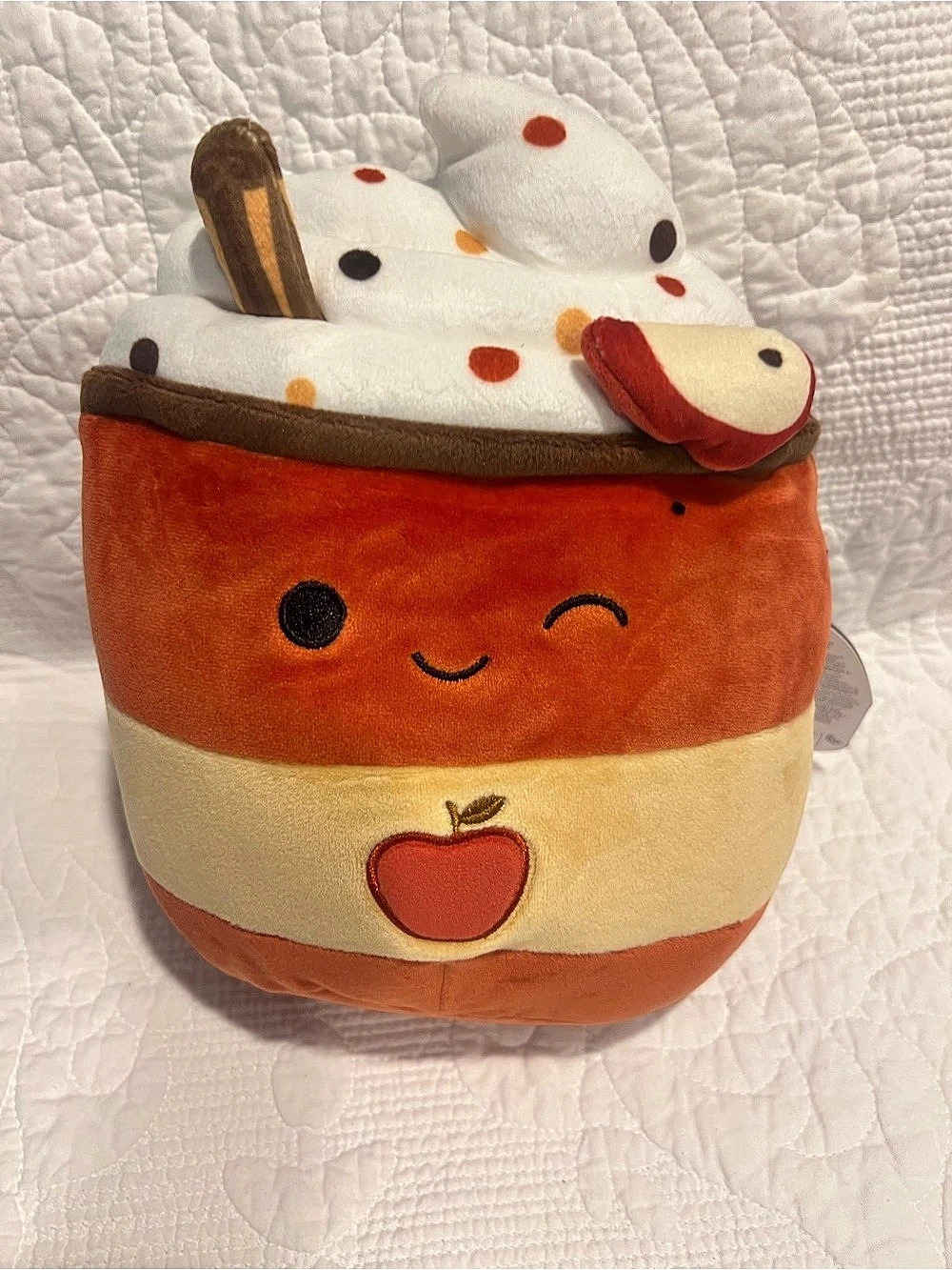 Squishmallow Winking Mead Apple Cider Drink Plush Stuffed Animal Toy 8"